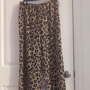 PacSun Black and Tan Animal Print Pants